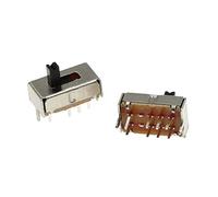 10PCS SS23D07 8 PINS 3 Position 2P3T Toggle Switch Double Vertical Sliding Switch Handle Length 5MM Bracket