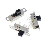 10Pcs SS23E04 Double Toggle Switch 8 Pins 3 files 2P3T DP3T Handle high 5mm small slide switch