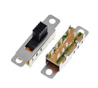 10Pcs SS23E04 Double Toggle Switch 8 Pins 3 files 2P3T DP3T Handle high 5mm small slide switch