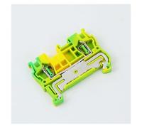 10pcs ST-2.5PE Type Din Rail Wiring Ground Earth Spring Quick Connector Modular Terminal Block ST2.5-PE