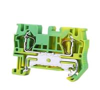 10pcs ST4-PE Type Din Rail Ground Earth Universal Spring Quick Connector United Modular Terminal Block ST-4PE