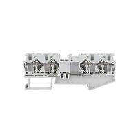 10Pcs ST4-QU Electrical Wire Connector 4 Contact Conductors Din Rail Terminal Block(ST4-QU GRAY)