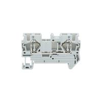 10Pcs ST4 Spring Connection Terminals 4 Mm² 12AWG Wiring Return Din Rail Terminal Block(ST4 GRAY)