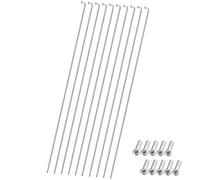 10Pcs Stainless Steel 14G For Bicycle Spokes Road For MTB Bike Cycle 250/255/258/261/263/265/275/296mm Nipples Accessories(10pcs -256MM)