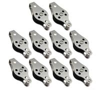 10pcs Stainless Steel 316 Single Pulley for Marine, Line, and Climbing Gear Applications, Built for Load Efficiency and Durability