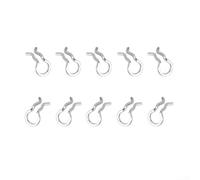 10pcs Stainless Steel Bike Brake Caliper Spring Clips Compatible with For SLX Models For for Reliable Bicycle Pad Pin Replacement (Titanium)