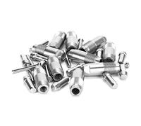 10pcs Stainless Steel Chicken Water Nipple Drinker, Automatic Poultry Drinking Nipple with 360 - Degree Rolling Ball, Leak - Proof Anti - Rust Waterer for Chickens and Small Livest