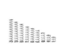 10Pcs Stainless Steel Compression Springs - 0.2mm Wire Diameter, 1.5mm to 4mm Outer Diameter, Length 5mm to 50mm(4mmx30mm)