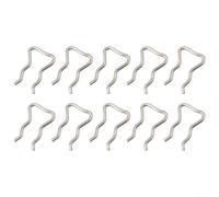 10pcs Stainless Steel Diesel Fuel Injector Clip Common Rail Return Pipe Circlip Leak Off Retaining Clamp 10.5mm Silver UK