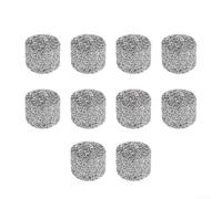 10pcs Stainless Steel Foam Lance Mesh Gauze Filters, 2.7g Each, 14x10mm Replacement Accessories for Pressure Washer Kits up to 3000 PSI, Silver