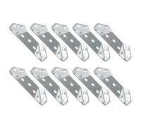 10Pcs Stainless Steel Furniture Corner Connector Shelf Brackets Heavy Duty Corner Brackets for Drawers Cabinets Table Cabinet Fixing Frame Brace with Screw