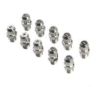 10Pcs Stainless Steel Grease Fitting M6 x 1mm Thread for Use in Pneumatic Tools, Drills, and Rotary Equipment