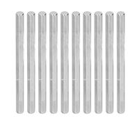 10Pcs Stainless Steel Hex Rod Bar Shaft, Solid Hexagonal Drive Shaft for Intelligent Robots, 8mm Round with 7mm Flat Spacing, Precision Lathe Bar for Engineering (4102-0008-0090)