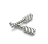 10pcs Stainless Steel Knurled Screws M1.6 M2 M2.5M3 M4 M5 M6 With Small Head Thumb Screw Hand Tighten Curtain Lock Screws (Size : M2X5 10PCS)