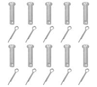 10Pcs Stainless Steel Link Hinge Pin Single Hole Clevis for Trailer Mechanics Repair Furniture Installation Stainless Steel Link Hinge