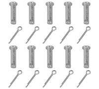 10Pcs Stainless Steel Link Hinge Pin Single Hole Clevis for Trailer Mechanics Repair Furniture Installation Stainless Steel Link Hinge