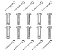 10Pcs Stainless Steel Link Hinge Pin Single Hole Clevis for Trailer Mechanics Repair Furniture Installation Stainless Steel Link Hinge