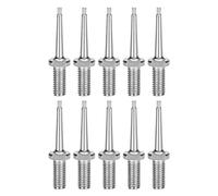 10Pcs Stainless Steel Livestock Ear Tag Pins High Strength Multi Layer Forged Ear Tag Plier Accessory Needles for Cattle Pig Sheep Farming 3.2cm 1.26in