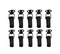 10PCS Stainless Steel Mini Lock Cabinet Boxes Spring Loaded Latch Catch Toggle Clamp Hasp for Chest Box Gift Suitcase Case(10pcs Stainless Stee)