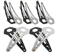10pcs Stainless Steel Multifunction Hairpins for Travel and Camping | Black and Silver Finish, DIY Special Style, Family and Use, Gift Choice for Mothers Day