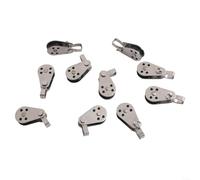 10pcs Stainless Steel Nylon Pulleys For Marine Use With Enhanced For Safety Features Suitable For Boat Sailing And Kayaking(304)
