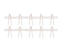 10PCS Stainless Steel Page Fasteners, Non Scratch Music Sheet Organizers for Piano Practice Cookbook Reading Multitask Workflows (Rose Gold)