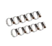 10pcs Stainless Steel Pipe Clamps Adjustable Drive Hose Clamp Binders Fuel Line Worm Size Clip Hoop 25-40mm 16-25mm 10-16mm(10pcs 16-25mm)