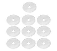 10PCS Stainless Steel Rotary Cutter Blades, Replacement Blades for Rotary Cutter, Sharp Precision Cutting Blades for Sewing Fabric Leather Quilting and Paper Crafting