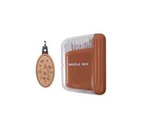 10Pcs Stainless Steel Sewing Needle with Needle Holder Storage Case and Threader for Hand Quilting Embroidery
