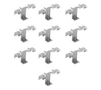 10Pcs Stainless Steel Solar Panel Drain Clips Photovoltaic Clamps for Rainwater Drainage & Mud Removal High Efficiency Drainage Clip