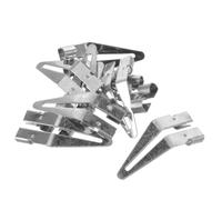 10pcs Stainless Steel Soldering Tip Replacement, Triangular Bend | Silver Triangular End, Reduces Oxidation and Overheating, for Pcb Points and Plastic Bumper Repair