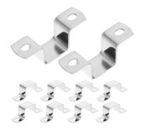 10pcs Stainless Steel Square U-Shaped Clamp Bracket for Pipe Support