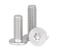 10Pcs Stainless Steel Torx Screw M2-M8 Six-Lobe Ultra Thin Super Low Flat Wafer Head Bolt, 10pcs, M8x14mm
