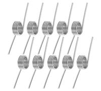 10pcs Stainless Steel Trash Can for Lid Repair Torsional Spring | Small Press Latch Mechanism, Silver Metal Part, Office Maintenance Use, Restores Lid Return and Control