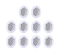 10pcs Stainless Steel Vent Covers for Cabinets Designed to Help Maintain Furniture Longevity Through Improved Ventilation (white)