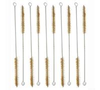 10PCS Stainless Steel Wire Tube Brushes for Cylinder Pipe Cleaning Set Includes Various Sizes for Deep Cleaning Hard to Reach Pipes and Tubes (30mm)