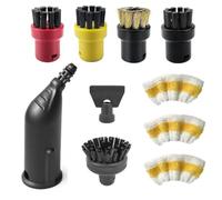 10Pcs Steam Cleaner Accessories Kit for Multi-Surface Deep Cleaning | Steam Cleaner Replacement Parts Compatible with Kärcher SC1 SC2 SC3 SC4 SC5 SC7 CTK10 CTK20,With an Extension Rod,Nozzle