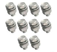 10pcs Steel For V-Brake Pinch Bolts for Bicycle Brake Cable Anchoring on Front and Rear Brake Assemblies (A)