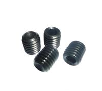 10pcs Steel Metric Thread Cup Point Grub Screw Inner Hexagon Socket Set M2x3 M3x3 M3x4 M4x4mm Compatible With RC Parts(M2X3MM)