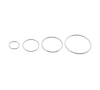 10pcs Sterling Silver Closed Rings, Round Circle, 925 Silver Link Connectors, Large Jump Rings 10mm 15mm 20mm 25mm 30mm 35mm 40mm (10mm (10 pieces))