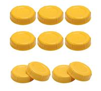 10pcs Storage Baby Bottle Caps, Travel Bottle Caps Storage Lids Replacement Baby Bottle Caps Storage Lids Replacement Compatible with Lansinoh MAM Pigeon Bottles (Orange)
