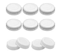 10pcs Storage Baby Bottle Caps, Travel Bottle Caps Storage Lids Replacement Baby Bottle Caps Storage Lids Replacement Compatible with Lansinoh MAM Pigeon Bottles (White)