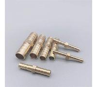 10pcs Straight Hose Pipe Fitting Equal Barb 4mm 6mm 8mm 10mm 12mm 14mm 19mm Gas Copper Barbed Coupler Connector Adapter(8mm 8mm Barb)