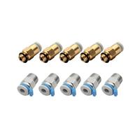 10pcs Straight Pneumatic Fitting Push To Connect Quick In For 3D Printer(Type B)