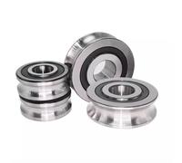 10PCS Straightening Mixed Wheel Over Line with Groove Bearing V 6204 20X47X14MM Pulley U Groove Type(V6204-3-1)