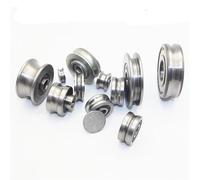 10PCS Straightening Mixed Wheel Over Line with Groove Bearing V6001 12X28X8MM Pulley V Type(V6001-2-0.8)