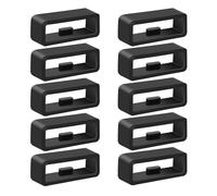 10pcs Strap Loop for Garmin Forerunner 265S/255S/255S Music/Vivoactive 4S/Venu 3S/Venu 2S/Vivomove 3S Wristband Loop, 18mm Lock Ring Replacement Watch Band Ring Smartwatch Keeper Black