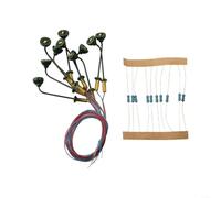 10Pcs Street Railway Model Lighting LED Wall Lights With Resistor Setup For Architecture Model Railway Scenery Landscape(Bottle Green)