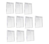 10Pcs String Closure File Wallet Letter Size Folder Clear Water Resistant Envelope Document Organizers Pouches Large Capacity File Folder