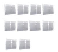 10Pcs String Closure File Wallet Letter Size Folder Clear Water Resistant Envelope Document Organizers Pouches Large Capacity File Folder